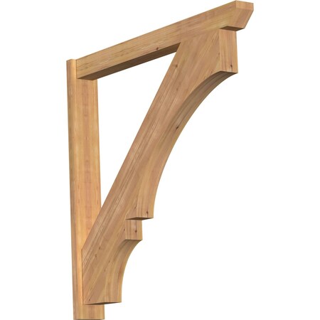 Ekena Millwork Balboa Slat Smooth Outlooker, Western Red Cedar, 5 1/2"W x 46"D x 46"H OUT06X46X46BOA06SWR